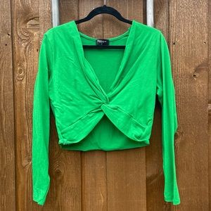 REBDOLLS Emerald Green Crop Top 1X
